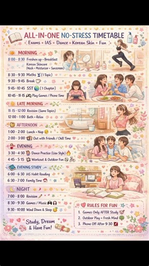 All in one time table 📚 #studiestoday #science #students #study