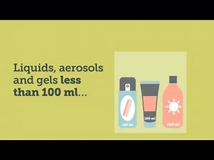 Travelling with liquids, aerosols and gels