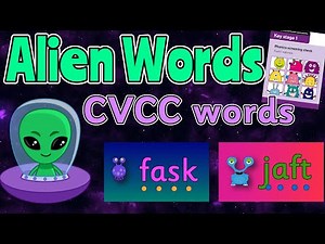 ALIEN WORDS PHASE 4 BASICS 4 Group 1: CVCC WORDS 👽 PHONIC SCREEN PRACTISE 💚 Miss Ellis #alienwords