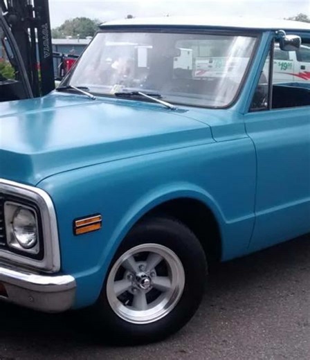 Cold Start C10 Truck After Snow Sitting