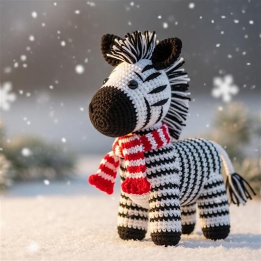 Beginner Friendly Zebra Amigurumi Crochet Pattern, Striped Animal Toy Tutorial (PDF) - Etsy