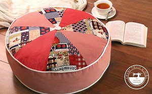 Aprende la técnica del patchwork con este cojín y las indicaciones de MENUDO NUMERITO.