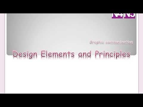 National 4/5 Graphic Communication - Design Elements and Principles