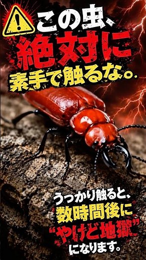 【1分解説】絶対に素手で触るな！数時間後に“やけど地獄”が襲う最凶の毒虫「ヒラズゲンセイ」の恐怖