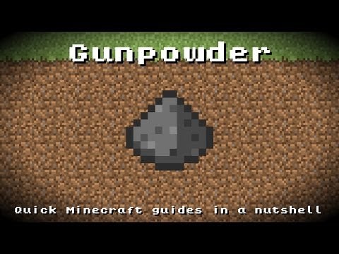 Minecraft - Gunpowder! Recipe, Item ID, Information! *Up to date!*