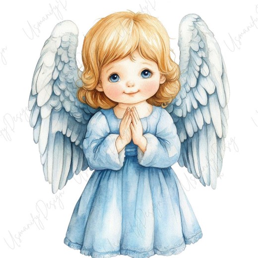 14 Watercolor Angel Clipart PNG Set, Cute Angel Baby Illustration, Guardian Angel Child Art, Nursery Angel Design, Religious Artwork - Etsy Canada