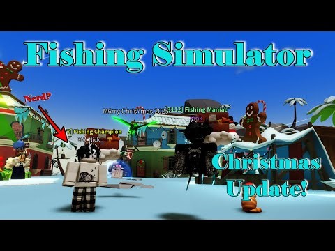 Christmas is Here! NEW Codes, Snowflake Quests, NEW Rods, and MORE!! |Roblox: Fishing Simulator|