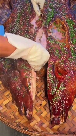 $20 Crispy Roast Pig 🐷 Crunchy Skin! #Shorts