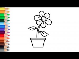 Cara menggambar flora yang mudah dan bagus