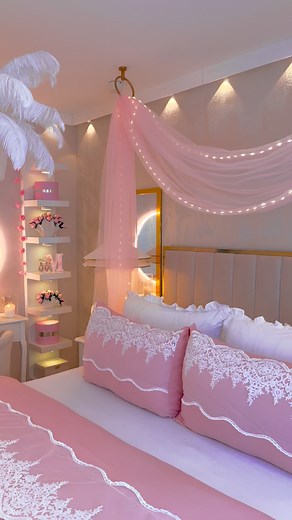 My Cozy Dream Room 💞 Here’s my dreamy cozy room — literally every girl’s dream space 💞 The perfect color theme, soft decor, cozy bed, and my vanity make it feel like heaven. Everything in this room gives comfort and aesthetic vibes ✨ If you need a link to anything in this room, comment dreamy 🩰 Tags: #room #home #interiordesign #hotel #design #homedecor #decor #roomdecor #interior #bedroom #love #art #travel #house #livingroom #decoration #luxury #instagood #escape #like #vacation #photograph