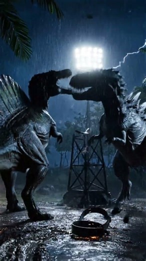 Spinosaurus vs Indominus Rex – Deadly Clash | #shorts