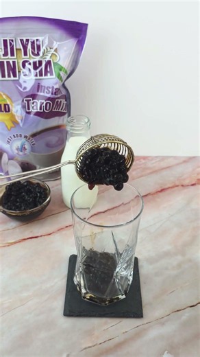 How to Make the Perfect Taro Milk Tea #tarobubbletea #homecafe #howtomakeboba #bubbletearecipe