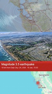 420K views · 6K reactions |  BREAKING NEWS: Earthquakes Shake the Bay Area  A series of earthquakes struck near Daly City today, with the largest being a magnitude 3.5 at 3:02 PM, followed by two smaller tremors measuring 2.8 and 2.5 later in the evening. These quakes occurred near the San Andreas Fault, one of the most active and dangerous fault lines in California. #Earthquake #BayArea #SanAndreasFault #StaySafe #BreakingNews | Above The Norm News | Facebook