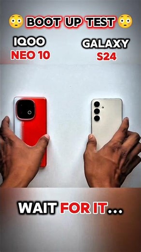 IQOO NEO 10 VS GALAXY S25 BOOT UP TEST #youtubeshorts #techshorts #techreview