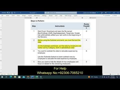 Exp19_Excel_Ch05_CapAssessment_Travel | Exp19 Excel Ch05 Travel | pearson Myitlab