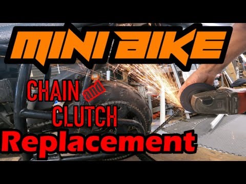 Replacing the clutch and chain on a mini bike