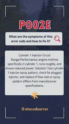 P002E ERROR CODE - HOW TO FIX ERROR?