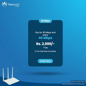 Experience a world of seamless connectivity with Tru Internet. Choose from our high-speed packages and unlock a digital realm like never before. Join us today and elevate your online experience! #TransworldHome | Transworld Home