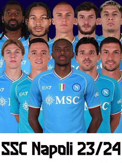 S.S.C Napoli Full Squad Season 2023-24 #napoli #sscnapoli #seriea #seriea #CapCut #squad #football #gtbkaphansports #team #footballsquad