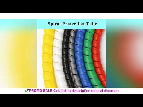 1/5M Winding Tube Wire Organizer Cable Protection Sleeve Tube Protection Sleeve Spiral Wrap Winding