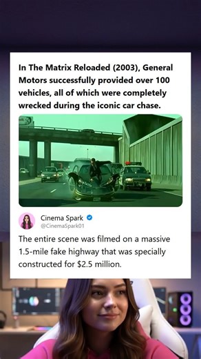 The Matrix Reloaded 2003 Fact 100 Vehicles Wrecked on a 25M Fake Highway Set