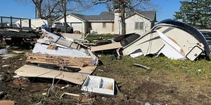 EF1 tornado confirmed southwest of Overbrook, 2 injuries reported