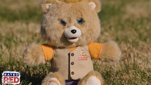 Teddy Ruxpin meets our flamethrower, things get wild
