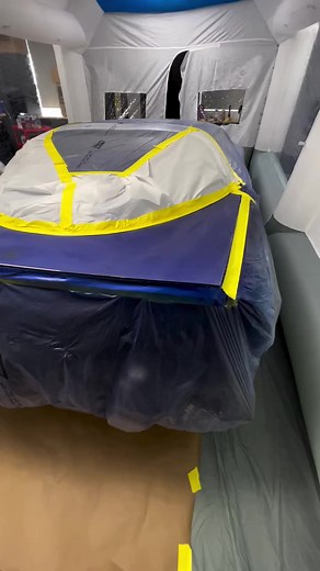 16K views · 163 reactions | Painting a corvette in an inflatable paint booth with OEM Select Paint... @paint.society does it again! * * * A Successful Home Paint Job! #eastwoodco OEM Select Paint is the real deal! This Corvette project is getting further along now!#paintsociety ( # @paint.society ) | Eastwood | Facebook