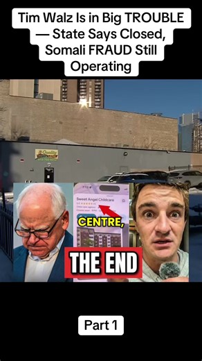 Part 1 Tim Walz Is in Big TROUBLE — State Says Closed, Somali FRAUD Still Operating#news #america #fyp #show #breakingnews