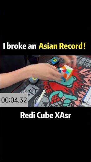I broke the Redi cube Asian Record! #/redicube #worldrecord