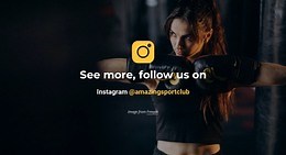 Follow us on instagram - Html Code Example by Nicepage