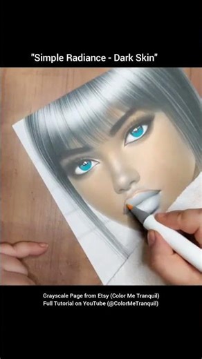 Relaxing Pastel Coloring 🌸 Adult Grayscale Timelapse