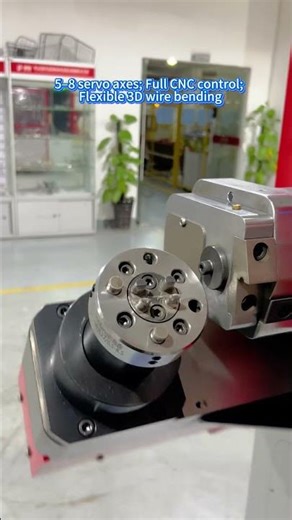 Multi-axis servo system enables flexible and precise 3D wire forming.#servo #cnccontrol #wirebending