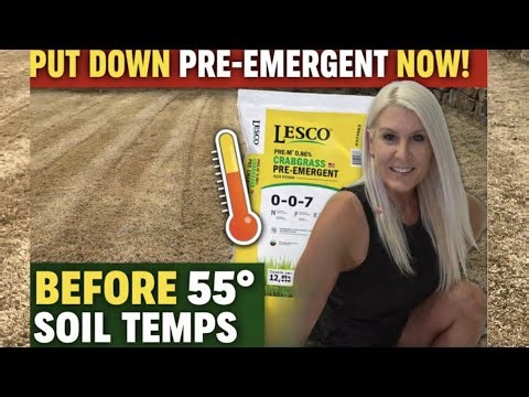 PUT DOWN Pre-Emergent NOW!Before 55° Soil Temps = Weed Free Spring