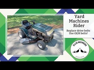 Free older MTD Yard machines rider replace drive belts and finishing up (part 2)