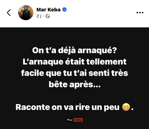 L'arnaque facile : Récits et rires de Keba