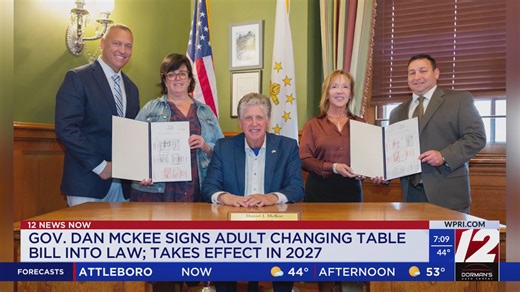 McKee signs bill requiring buildings to have adult changing tables