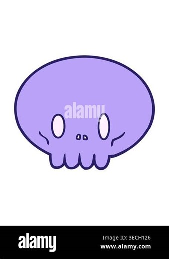 power up animation of skull cartoon Stock Video Footage - Alamy