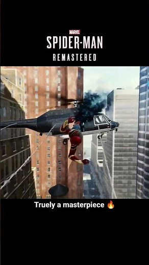 Spider-Man Remastered | Crazy Building Chase Into Helicopter Fight! 🕷️🚁🔥 #spidermanremastered