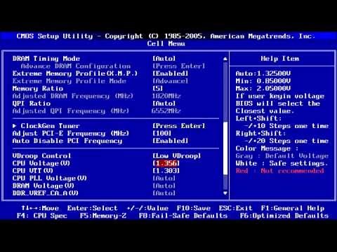 My Core i7-860 Overclocking settings for 4Ghz - Quick guide