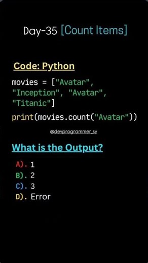 day - 35 basic python test your coding skills #1000subscriber #70dayschallenge #coding #python