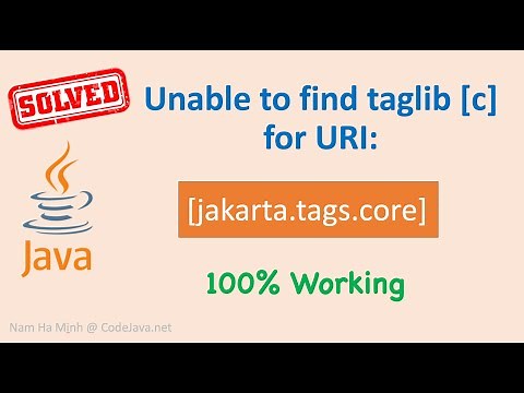 [Solved] Unable to find taglib [c] for URI [jakarta.tags.core]