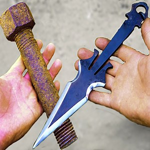3.8M views · 15K reactions | Rusty Bolt FORGED Into A Scorpion KUNAI | DIY & Crafts | Facebook