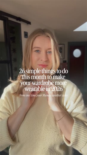 Colour Analysis | Wardrobe Edits | Mum Style | London on Instagram: "No dramatic wardrobe detoxes. No “new year, new you” nonsense. Just small, doable things that make getting dressed easier. I’ve broken this into weekly tasks you can do in 5–15 minutes while the kettle boils or Peppa’s on 🫠 💡 One of the biggest game-changers? Booking a colour analysis so you understand your low-effort colours and stop fighting your wardrobe every morning. Comment LIST and I’ll DM you the checklist you can tic