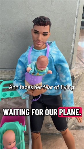 Ann is facing her fear of flying today! ✈️✈️ #plane #flying #barbie | Fear Of Flying