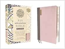 NIV Application Bible, Personal Size, Leathersoft, Pink/Gray, Red Letter, Comfort Print: Bringing the Ancient Message of the Bible into Your World (NIV Application Commentary Resources)
