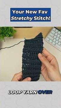 This stretchy stitch changed everything #crochet #tutorial