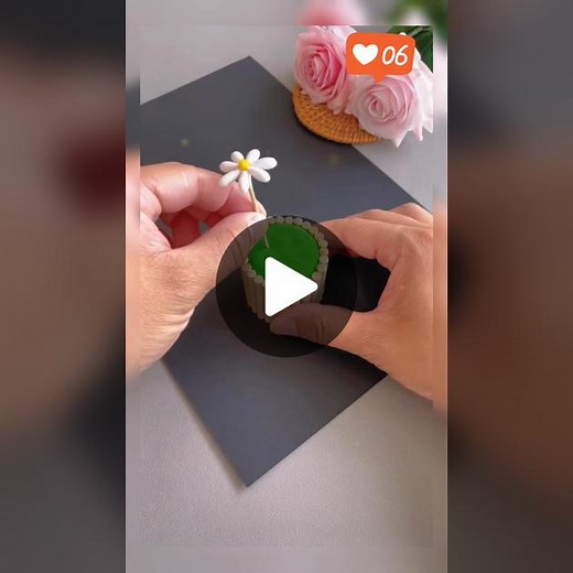 Make flowers with cotton swabs#craft #handmade #DIY #handwork #handicraft #toys #toy #papertoys #fyp #foryou