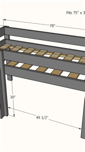Essential Low Loft Bed - Beginner Friendly Project the Kids Will Love! #anawhite | Ana-White.com