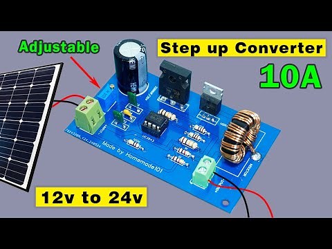 12v to 24v Adjustable Step up converter DIY, Step up converter for solar panel